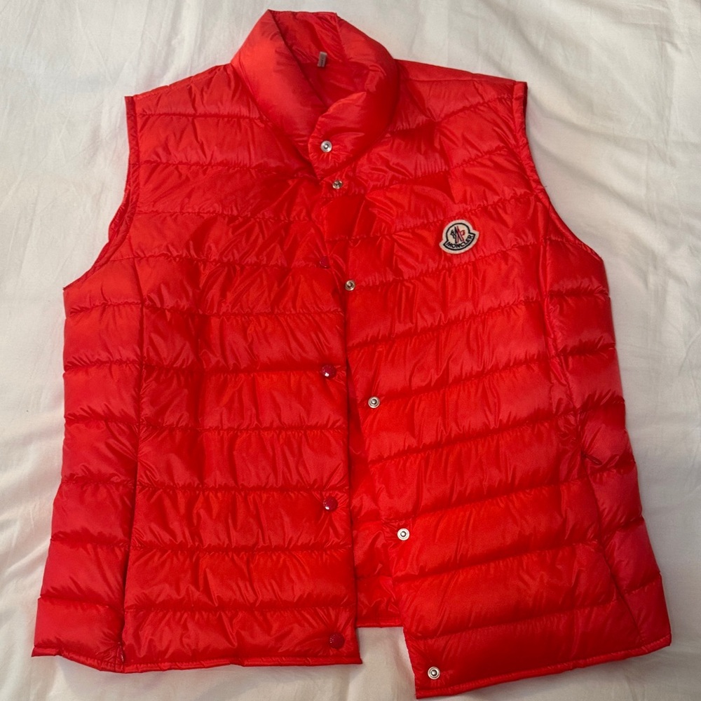 Moncler Scarlet Quilted Vest